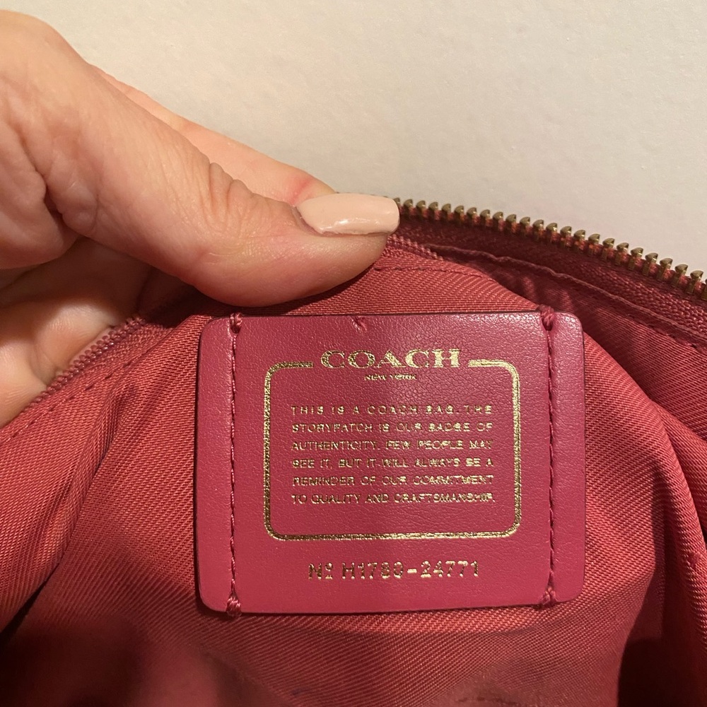 Pink Coach Handbag - Picture 3 of 5